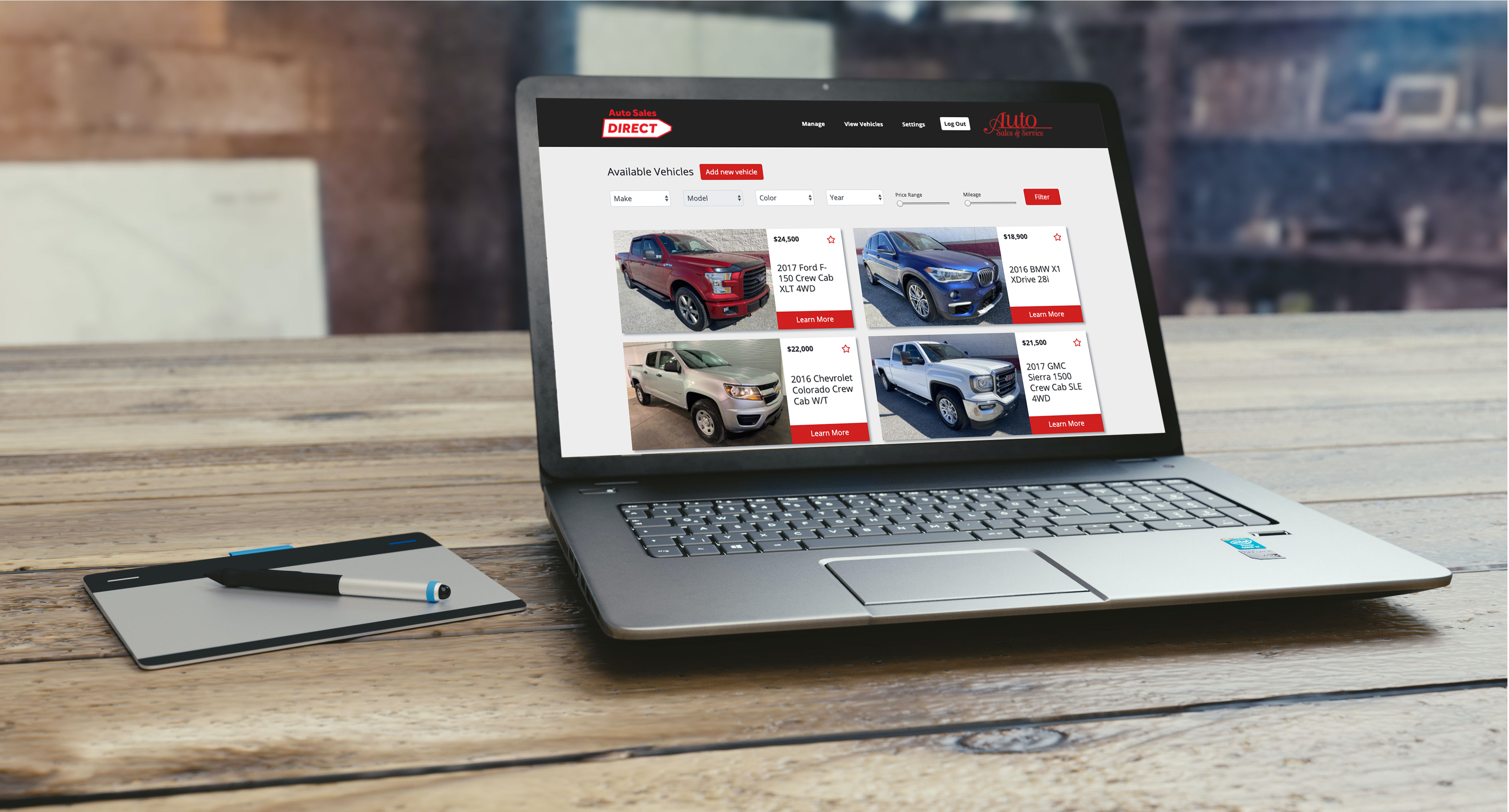Auto Sales Direct, car sales application by RocketBuild