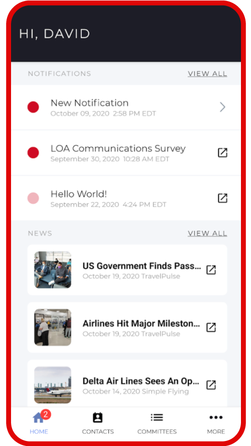 Internal communication app, RocketBuild